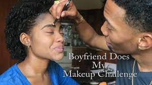 boyfriend does my makeup challenge