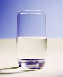 Half Glass Water Philosophy Glass Stock