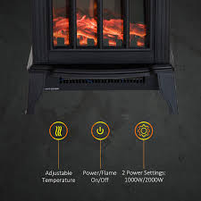 Homcom Freestanding Electric Fireplace