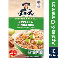 quaker instant oatmeal apple