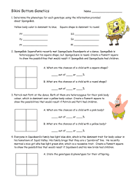 Use the information provided and your knowledge of genetics to answer each question. Fillable Online Bikini Bottom Genetics Answer Keys 155ddy1 Pdf Cdn Fax Email Print Pdffiller