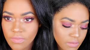 makeup tutorial for brown skin pink