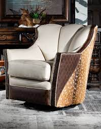lawton swivel glider axis hide leather