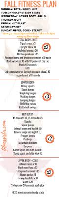 Free Fall Fitness Plan At Home Workout Plan