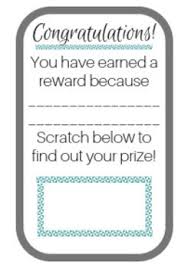 Scratch Off Rewards Template And Printable