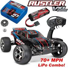 Details About Traxxas Rustler Vxl Brushless Rtr Rc Truck W Tsm 70 Mph Lipo Charger Combo