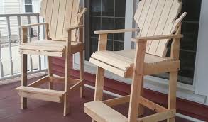 Diy Wood Bar Height Adirondack Chair