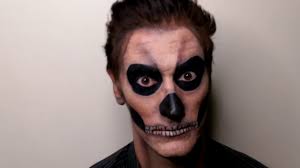 How to halloween makeup ep.1 easy skull makeup for men แต่งหน้าฮาโลวีน  ผู้ชาย ง่ายๆ