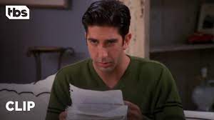 An earlier version of this post misstated it was in reference to joey and rachel dating. Friends Ross Finally Reads Rachel S Letter Season 4 Clip Tbs Youtube