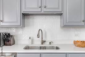 a kitchen detail shot with grey