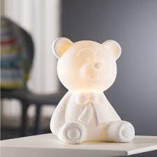 belleek teddy bear luminaire irish