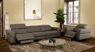 modern dark grey leather sofa w