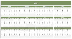 Once we lock onto a preconceived notion of how we think things are going to work out, we then go out and create the situation or gather information to make it a. Free Full Year Calendar For 2021 Excel Template