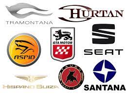 spanish car brands and sign new logo
