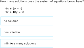 Solutions To A System Of Equations