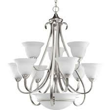 Torino Collection Nine Light Two Tier Chandelier P4418 09