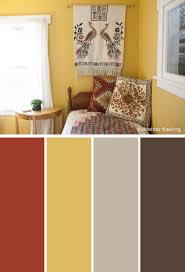 Whether you're updating your living room or kitchen decor, this red color scheme conjures up a sense of adventure that you can't. Brown And Yellow Color Combination