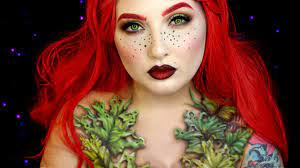 wilted poison ivy halloween makeup