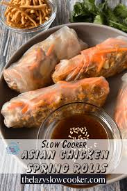 slow cooker asian en spring rolls