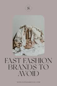 a list of fast fashion brands to avoid