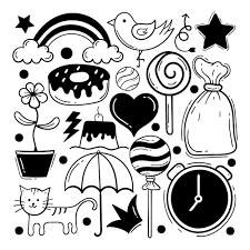 black white clipart images free