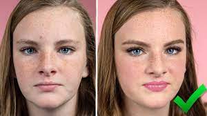 natural makeup for freckle skin light