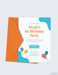 free 1st birthday invitation template