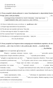Test z języka polskiego dla absolwentów szkół z polskim językiem nauczania  Wersja B 2014 rok - PDF Darmowe pobieranie