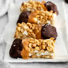 chocolate dipped salted nut roll bars