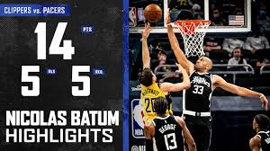 All the latest news, stats and analysis on nicolas batum, f for the los angeles clippers on sportsforecaster.com. Nicolas Batum Soars In For 5 Blocks Vs Indiana Pacers La Clippers Youtube