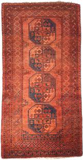 antique afghan carpet by the ersari turkmen