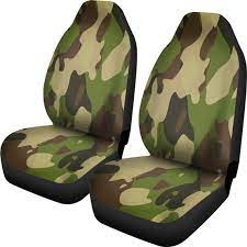 Camo Car Seat Covers Set Of 2 2 Front