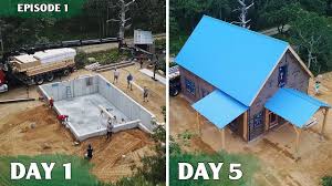 building a timber frame house in 5 days