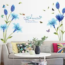 Removable Large Flowers Vinyl Wall