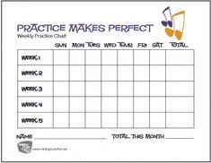34 Best Piano Practice Chart Images In 2019 Teaching Music