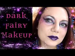 purple gothic fairy face paint