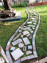 Backyard Walkway Stone Garden Paths