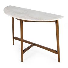 Mid Century Modern Marble Sofa Table