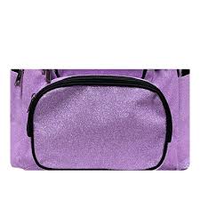backpack clic purple sparkle with