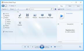 The latest version of the tool consists of a new music services icon that lets you access different online music streaming platforms from within the player. Windows Media Player 12 Windows Media Player