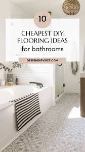 easy diy bathroom flooring ideas