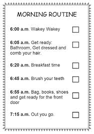 Back To School Routines Handrighting