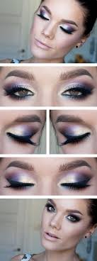 purple eye shadow with dress and slay