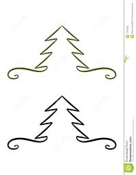 Christmas Tree Design Element Stock Illustration
