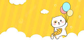 Cartoon Cute Kitten Pet Hd Background