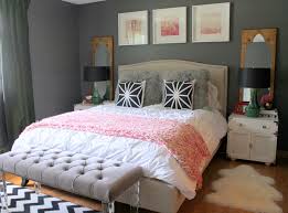 bedroom decorating ideas grey and pink