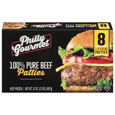 philly gourmet 100 beef patties