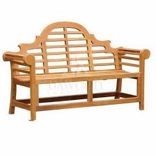 Rectangular Wooden Outdoor Bench For