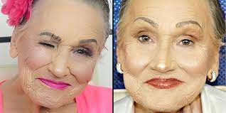 contouring grandma makeup