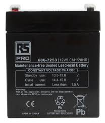 Rs Pro Lead Acid Battery 12v 5ah